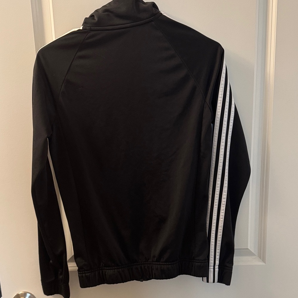 Adidas Black Jacket with White Accents - Picture 6 of 8
